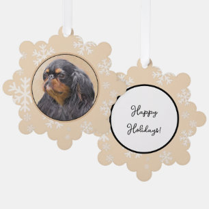 Engels Speelgoed Spaniel Schilderen Originele Dier Ornament Kaart