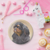 Engels Speelgoed Spaniel Schilderen Originele Dier Papieren Bordje (Feest)