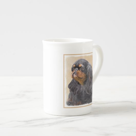 Engels Speelgoed Spaniel Schilderen Originele Dier Porselein Kop (Voorkant rechts)