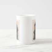 Engels Speelgoed Spaniel Schilderen Originele Dier Porselein Kop (Voorkant)