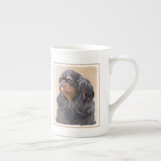 Engels Speelgoed Spaniel Schilderen Originele Dier Porselein Kop (Rechts)