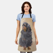 Engels Speelgoed Spaniel Schilderen Originele Dier Schort (Gedragen)