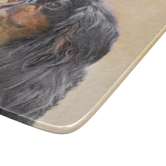 Engels Speelgoed Spaniel Schilderen Originele Dier Snijplank (Hoek)