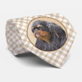 Engels Speelgoed Spaniel Schilderen Originele Dier Stropdas (Opgerold)