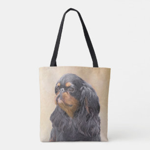 Engels Speelgoed Spaniel Schilderen Originele Dier Tote Bag