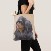 Engels Speelgoed Spaniel Schilderen Originele Dier Tote Bag (Dichtbij)