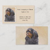 Engels Speelgoed Spaniel Schilderen Originele Dier Visitekaartje (Voorkant / Achterkant)
