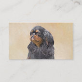 Engels Speelgoed Spaniel Schilderen Originele Dier Visitekaartje (Achterkant)