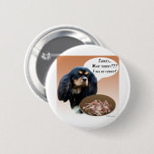 Engels Speelgoed Spaniel Turkije Ronde Button 5,7 Cm (Voorkant /achterkant)
