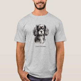 Engels Speelgoed Spaniel Zwart-wit Silhouet T-shirt