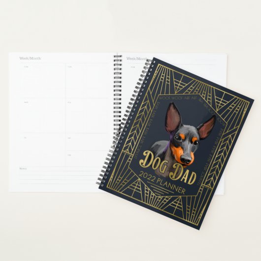 Engels Speelgoed Terrier Dog Dad Funny 2022 Planner (Display)