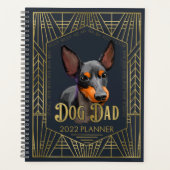 Engels Speelgoed Terrier Dog Dad Funny 2022 Planner (Voorkant)
