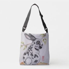 Engels Spot Rabbit Black en White Shopping Tas