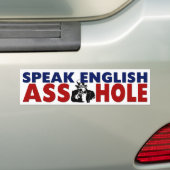 Engels spreken bumpersticker (Op auto)