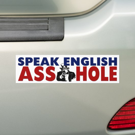 Engels spreken bumpersticker (Op auto)