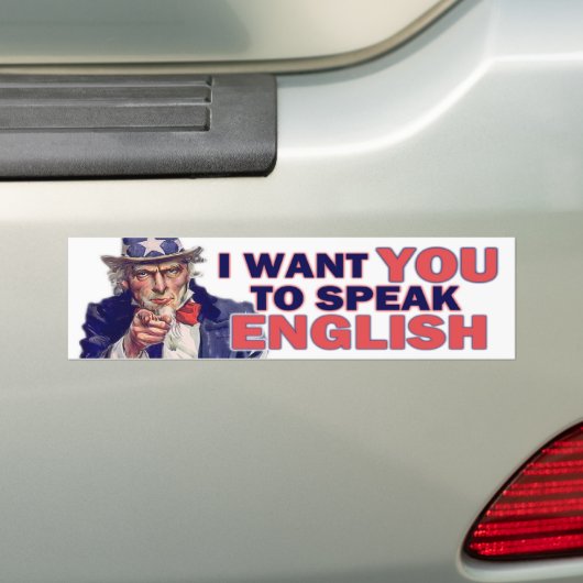 Engels spreken bumpersticker (Op auto)