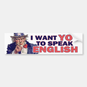 Engels spreken bumpersticker