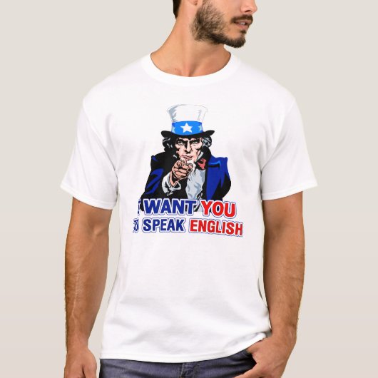 Engels spreken t-shirt (Voorkant)
