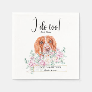 Engels Springer Dog Wedding Cocktail Napkins Servet