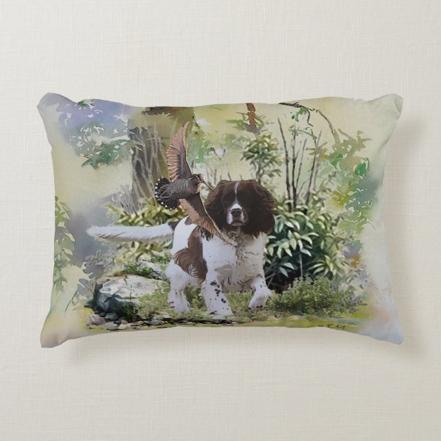 Engels Springer Spaniel Accent Kussen (Voorkant)