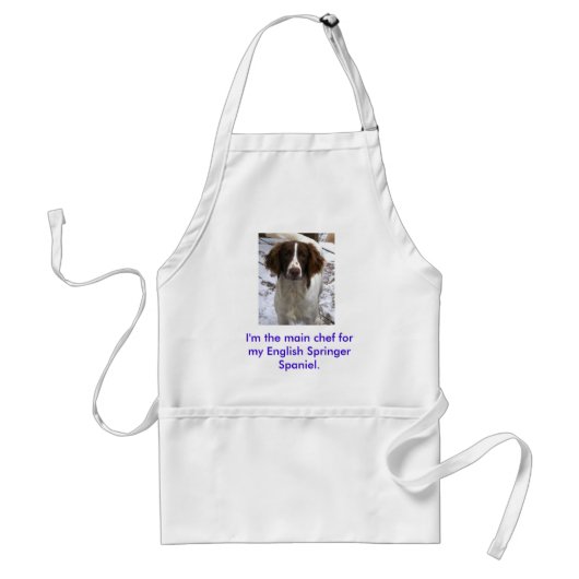 Engels Springer Spaniel Apron Standaard Schort (Voorkant)