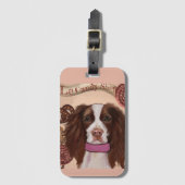 Engels Springer Spaniel Bagagelabel (Voorkant (verticaal))
