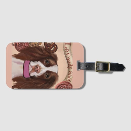 Engels Springer Spaniel Bagagelabel (Voorkant (horizontaal))