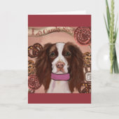 Engels Springer Spaniel Bedankkaart (Voorkant)