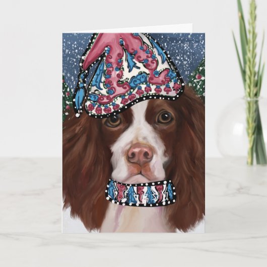 ENGELS SPRINGER SPANIEL BEDANKKAART (Voorkant)