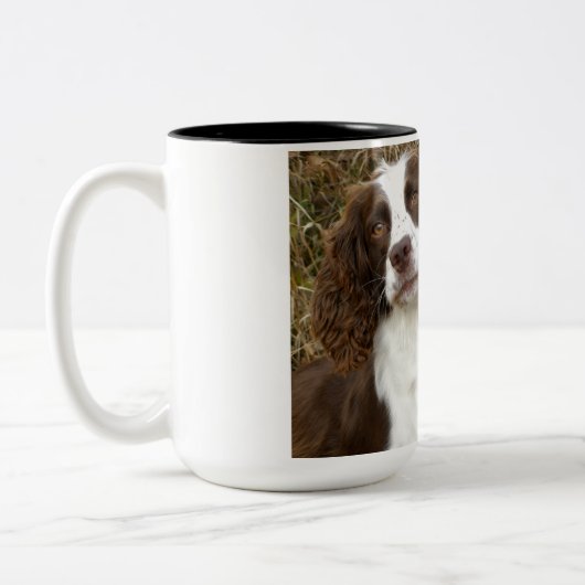 Engels Springer Spaniel - Beste vriend Tweekleurige Koffiemok (Links)