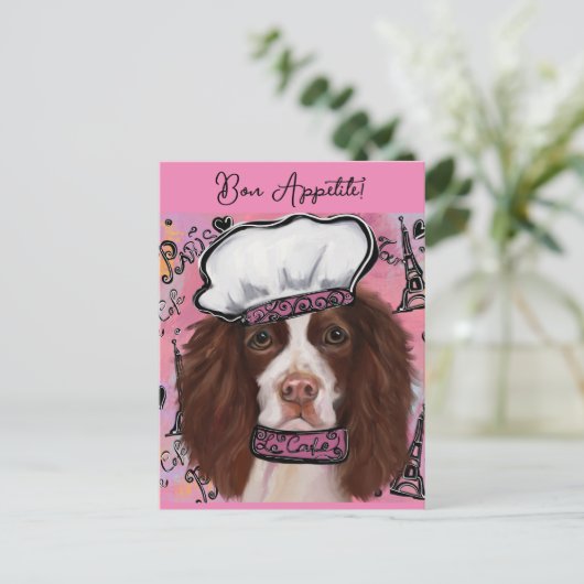 Engels Springer Spaniel Briefkaart (Staand voorkant)