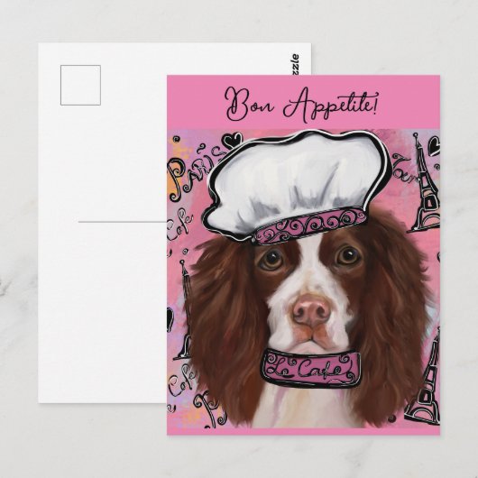 Engels Springer Spaniel Briefkaart (Voorkant / Achterkant)