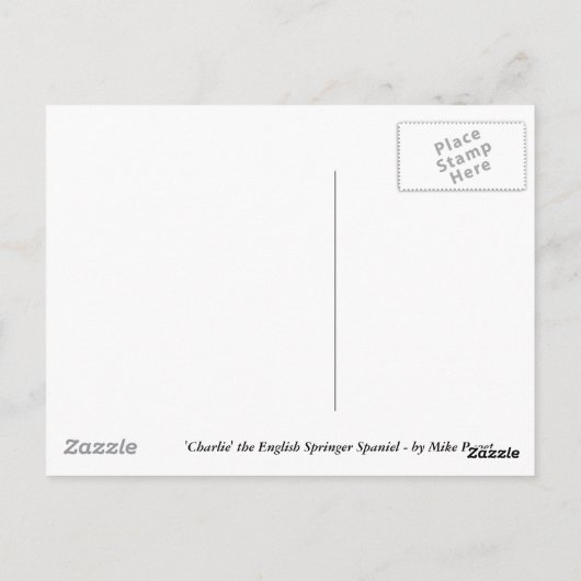 Engels Springer Spaniel Briefkaart (Achterkant)
