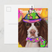 Engels Springer Spaniel Briefkaart (Voorkant / Achterkant)