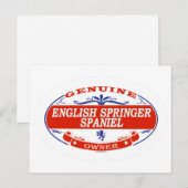 Engels Springer Spaniel  Briefkaart (Voorkant / Achterkant)