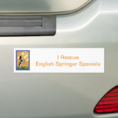 Engels Springer Spaniel Bumpersticker (Op auto)