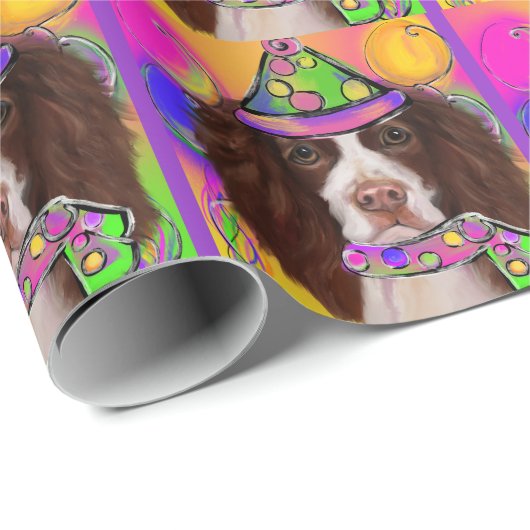 Engels Springer Spaniel Cadeaupapier (Rol Hoek)