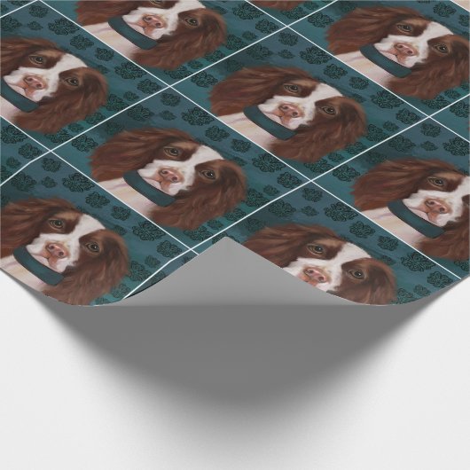 Engels Springer Spaniel Cadeaupapier (Hoek)