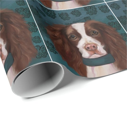 Engels Springer Spaniel Cadeaupapier (Rol Hoek)
