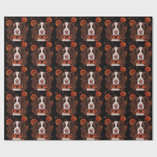 Engels Springer Spaniel Cadeaupapier (Vlak)