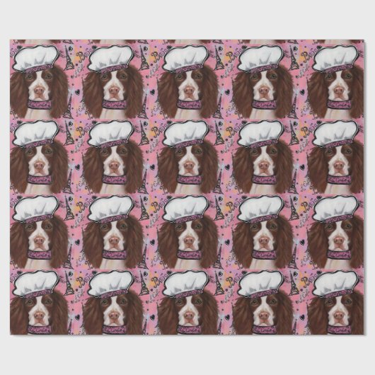 Engels Springer Spaniel Cadeaupapier (Vlak)