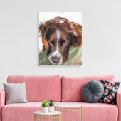 ENGELS SPRINGER SPANIEL CANVAS AFDRUK (Insitu (Woonkamer))