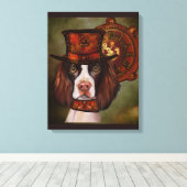 Engels Springer Spaniel Canvas Afdruk (Insitu (Houten vloer))