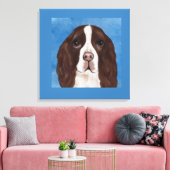 ENGELS SPRINGER SPANIEL CANVAS AFDRUK (Insitu (Woonkamer))