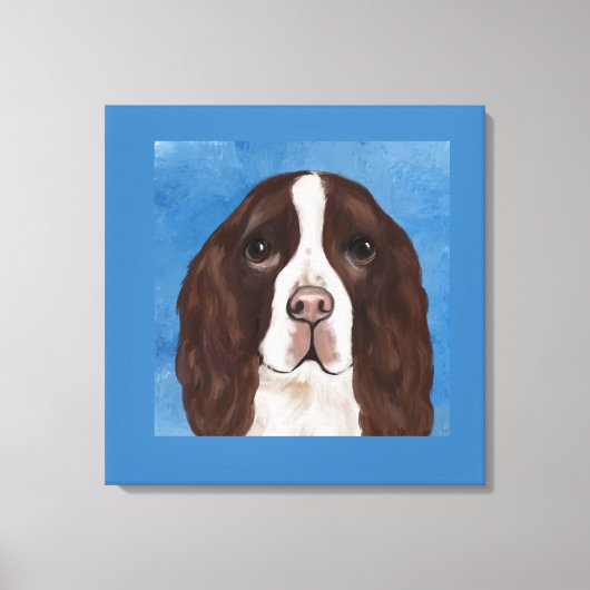 ENGELS SPRINGER SPANIEL CANVAS AFDRUK (Voorkant)