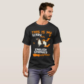 Engels Springer Spaniel Costume Halloween Lazy Sc T-shirt (Voorkant volledig)