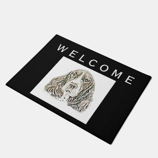 Engels Springer Spaniel Deurmat (Schuin)