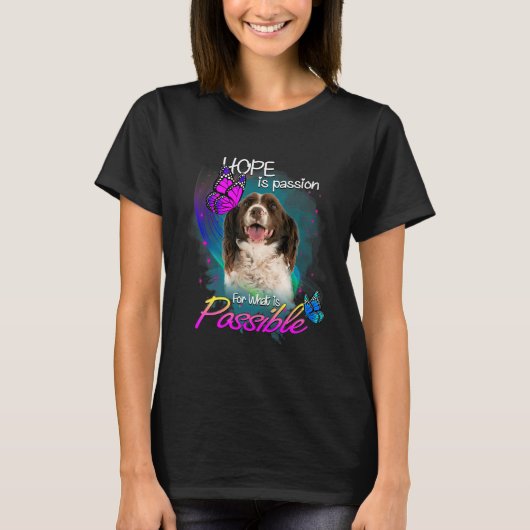 Engels Springer spaniel Dog Passion for possible T-shirt (Voorkant)
