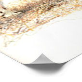 Engels Springer Spaniel Dog Portret Poster Afdrukk (Hoek)