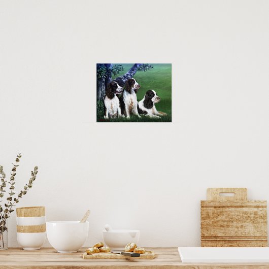 Engels Springer Spaniel Dog Poster Print (Keuken)